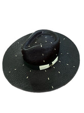 Cargar imagen en el visor de la galería, Sombrero Riviera Negro Puntos Blancos