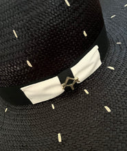 Cargar imagen en el visor de la galería, Sombrero Riviera Negro Puntos Blancos