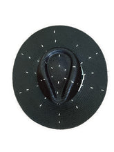 Cargar imagen en el visor de la galería, Sombrero Riviera Negro Puntos Blancos