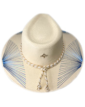 Cargar imagen en el visor de la galería, Sombrero Abanicos Metálicos Azules
