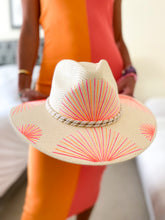 Cargar imagen en el visor de la galería, Abanicos Metálicos Fiusha/Naranja