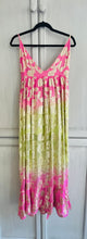 Cargar imagen en el visor de la galería, Vestido Tirantes Rosa/verde
