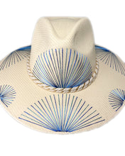 Cargar imagen en el visor de la galería, Sombrero Abanicos Metálicos Azules