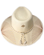 Cargar imagen en el visor de la galería, Abanicos Metálicos Rosa/Dorado