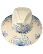 Cargar imagen en el visor de la galería, Sombrero Abanicos Metálicos Azules