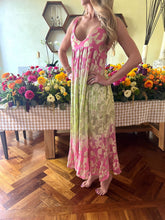Cargar imagen en el visor de la galería, Vestido Tirantes Rosa/verde