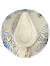 Cargar imagen en el visor de la galería, Sombrero Abanicos Metálicos Azules