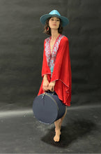 Cargar imagen en el visor de la galería, Valise a Chapeau Portasombreros Azul Marino