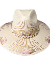 Cargar imagen en el visor de la galería, Abanicos Metálicos Rosa/Dorado