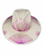 Cargar imagen en el visor de la galería, Abanicos Metálicos Morado/Rosa
