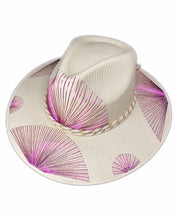 Cargar imagen en el visor de la galería, Abanicos Metálicos Morado/Rosa
