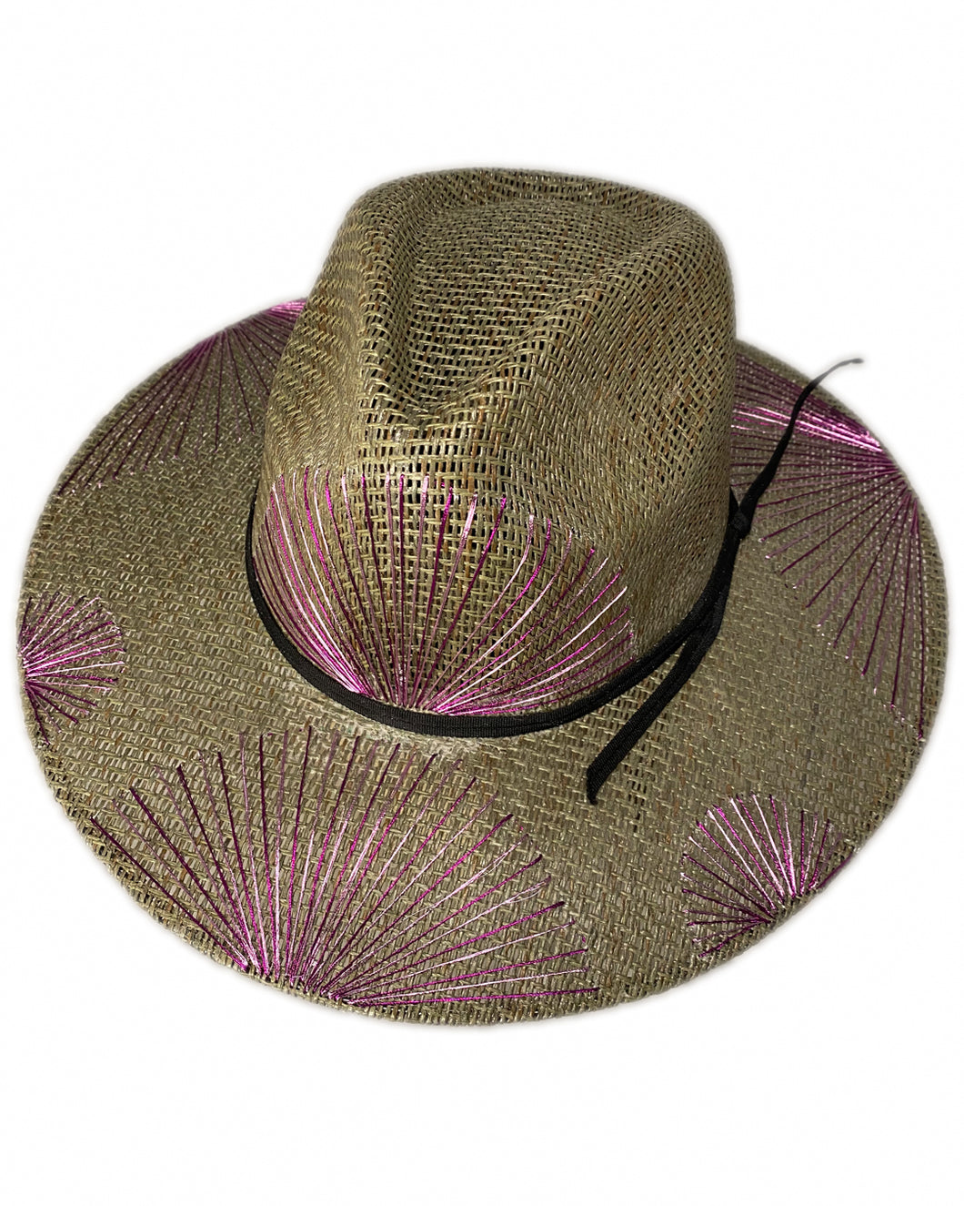 Abanicos Verde Metálico Morado